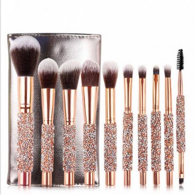 High Quality Wholesale Luxury Professional Cosmetic Bling Make Up Kit Makeup Brush Set